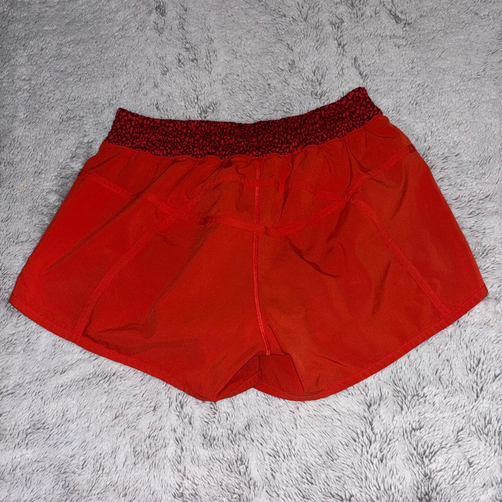 Lululemon Orange Athletic Shorts - Picture 2 of 4